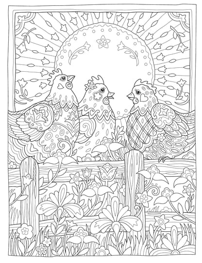 Creative Haven Farm Sweet Farm Coloring Book