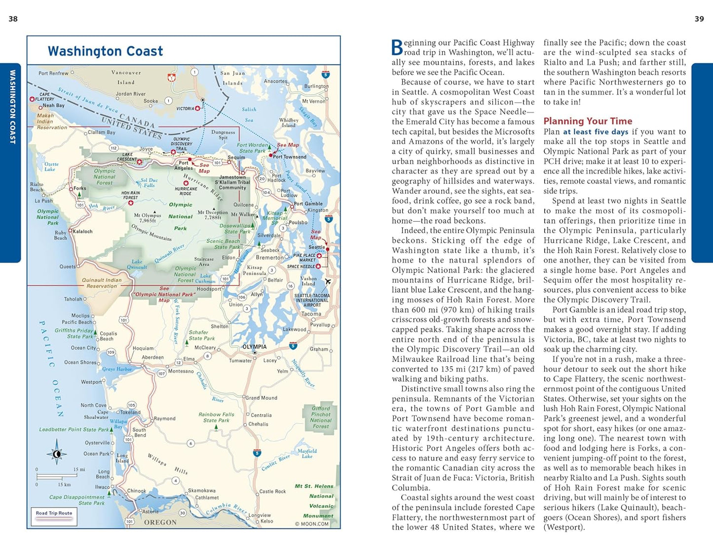 Moon Pacific Coast Highway Road Trip: California, Oregon & Washington (5TH ed.) by Ian Anderson