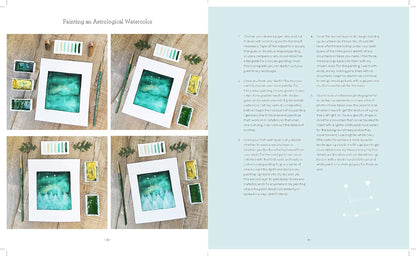 Celestial Watercolor: Learn to Paint the Zodiac Constellations and Seasonal Night Skies by Elise Mahan & D R McElroy