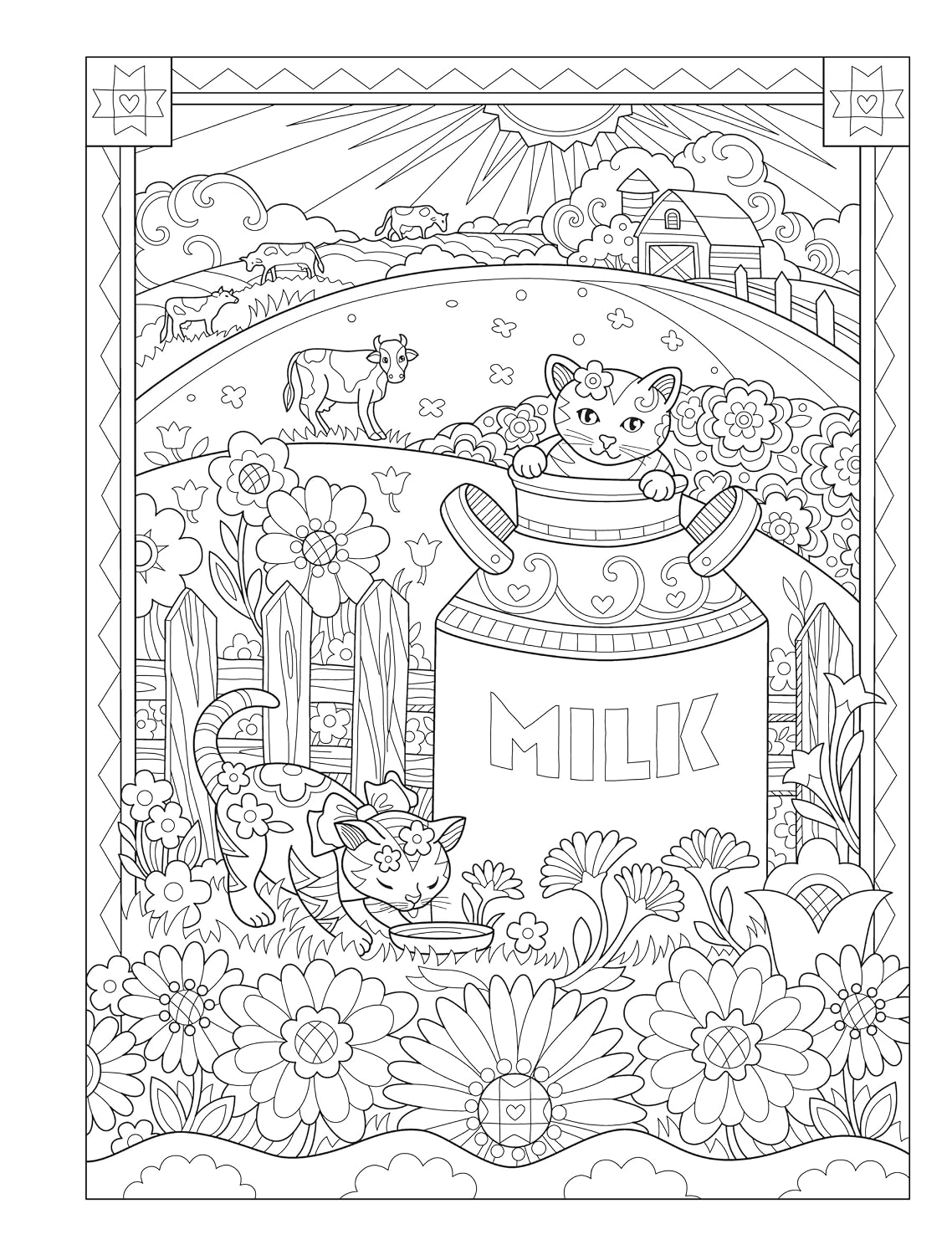 Creative Haven Farm Sweet Farm Coloring Book