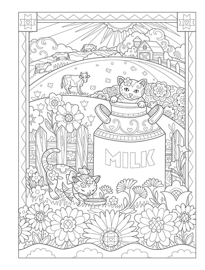 Creative Haven Farm Sweet Farm Coloring Book