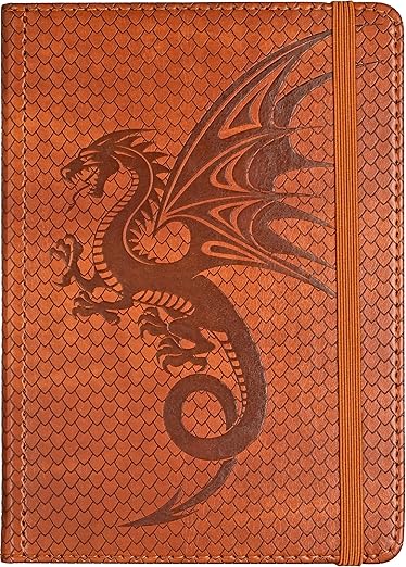 Artisan Dragon Journal- vegan leather