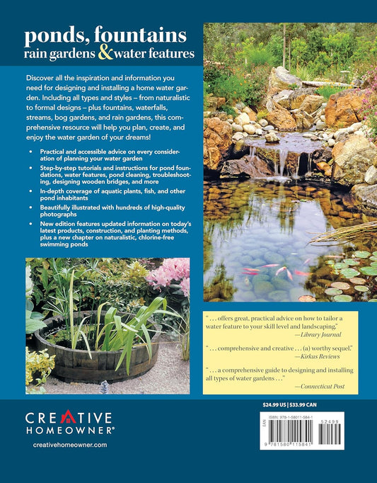 DIY Guide to Ponds, Fountains, Rain Gardens & Water Features, Revised Edition: Designing - Constructing - Planting: Designing - Constructing - Planting