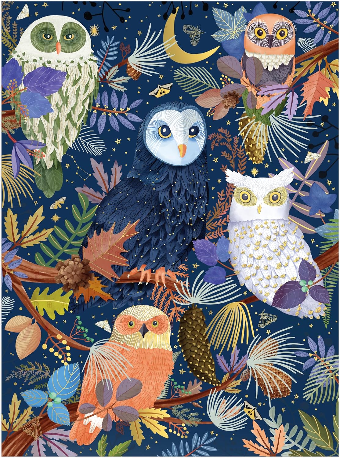 Owls at Dawn 1000 Piece Foil Puzzle