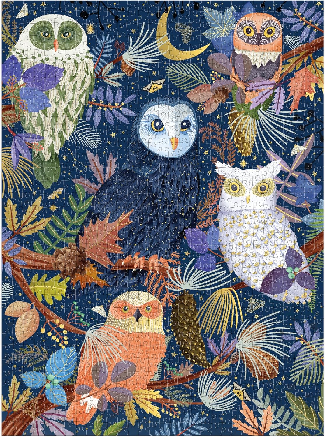 Owls at Dawn 1000 Piece Foil Puzzle