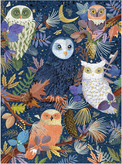Owls at Dawn 1000 Piece Foil Puzzle