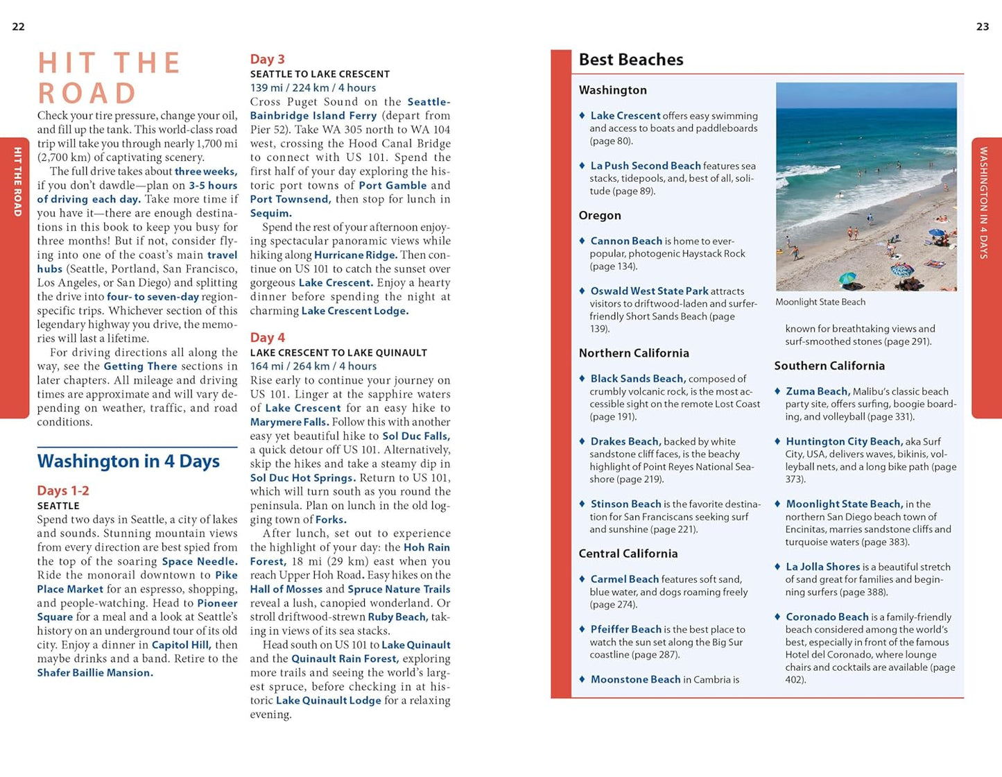 Moon Pacific Coast Highway Road Trip: California, Oregon & Washington (5TH ed.) by Ian Anderson