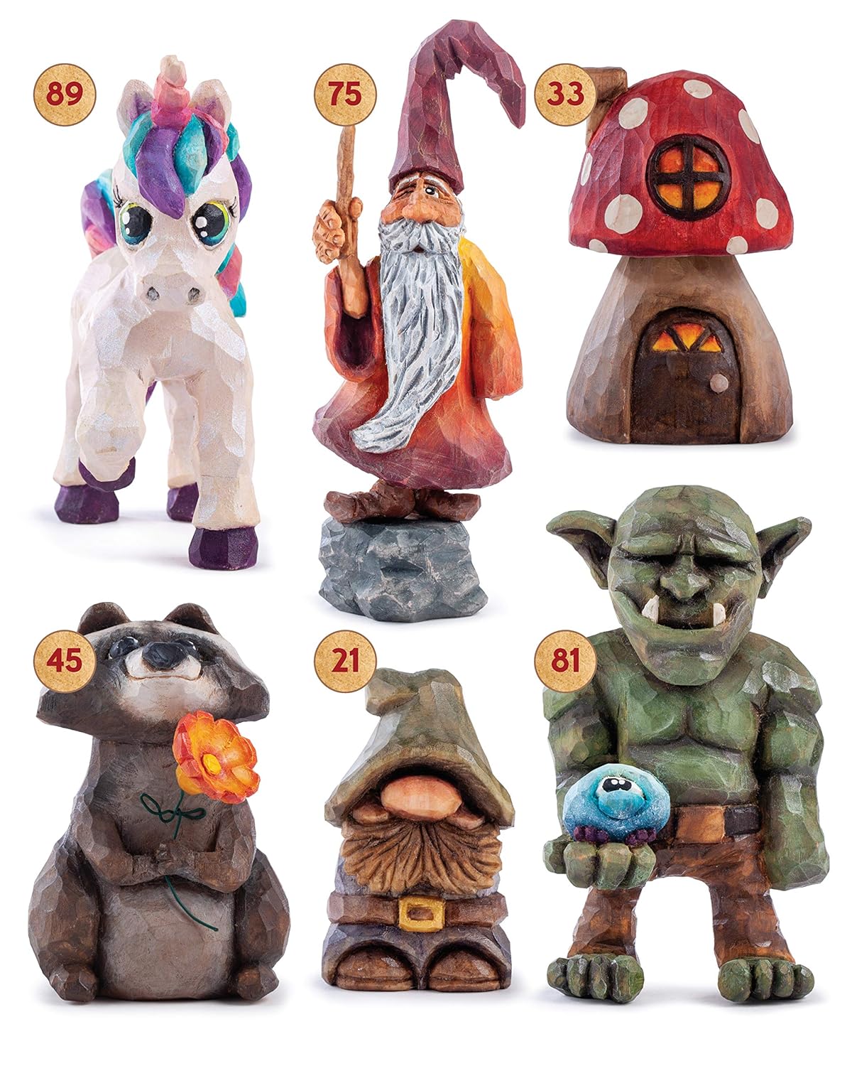 Learn to Carve Gnomes, Trolls, and Mythical Creatures: 15 Simple Step-By-Step Projects: 15 Simple Step-By-Step Projects