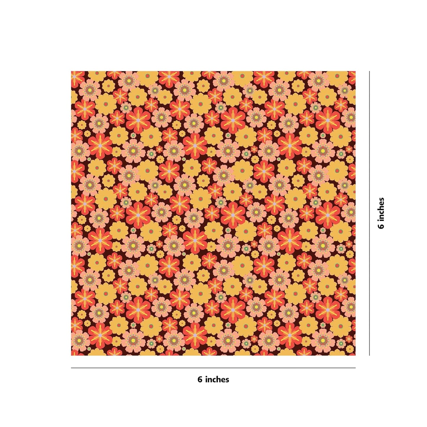 Origami Paper Bright Flowers 100 Sheets, 6in (15 CM), Double-Sided with 12 Different Patterns by Tuttle Studio