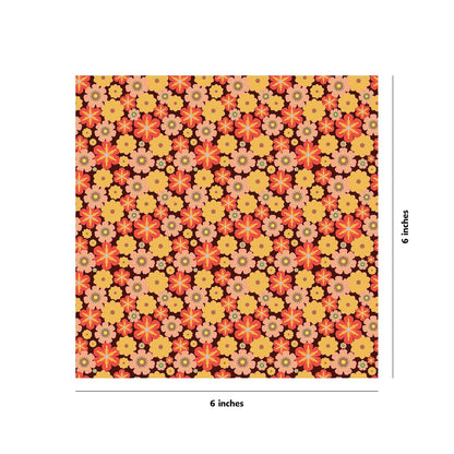 Origami Paper Bright Flowers 100 Sheets, 6in (15 CM), Double-Sided with 12 Different Patterns by Tuttle Studio