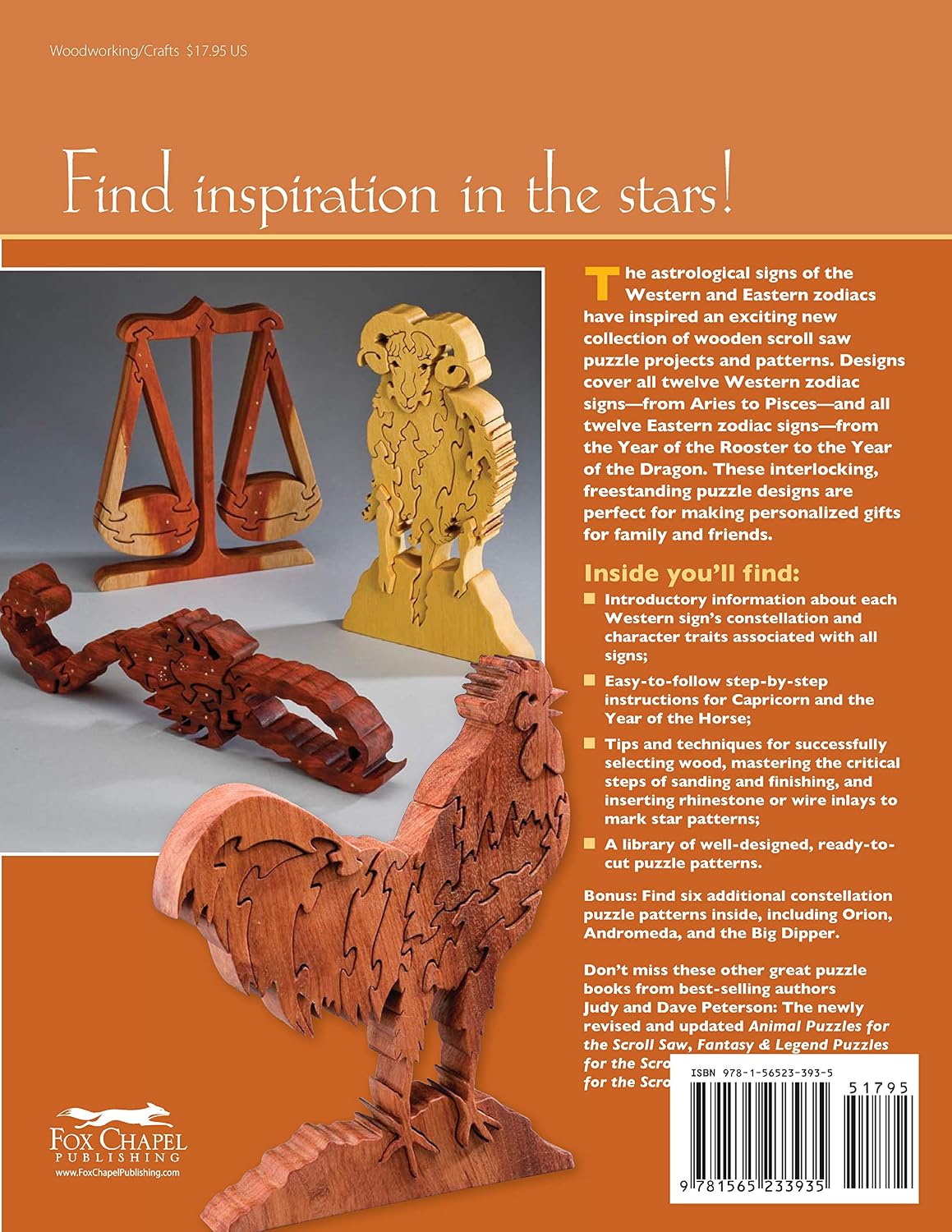 Zodiac Puzzles for Scroll Saw Woodworking: 30 Projects from the Eastern and Western Calendars