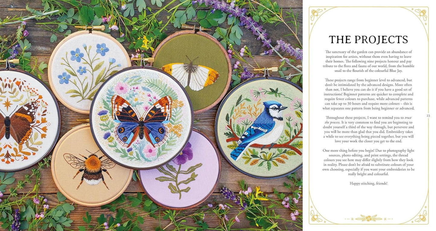 Paint with Thread: In the Garden- A Step-By-Step Guide to Embroidery by Emillie Ferris