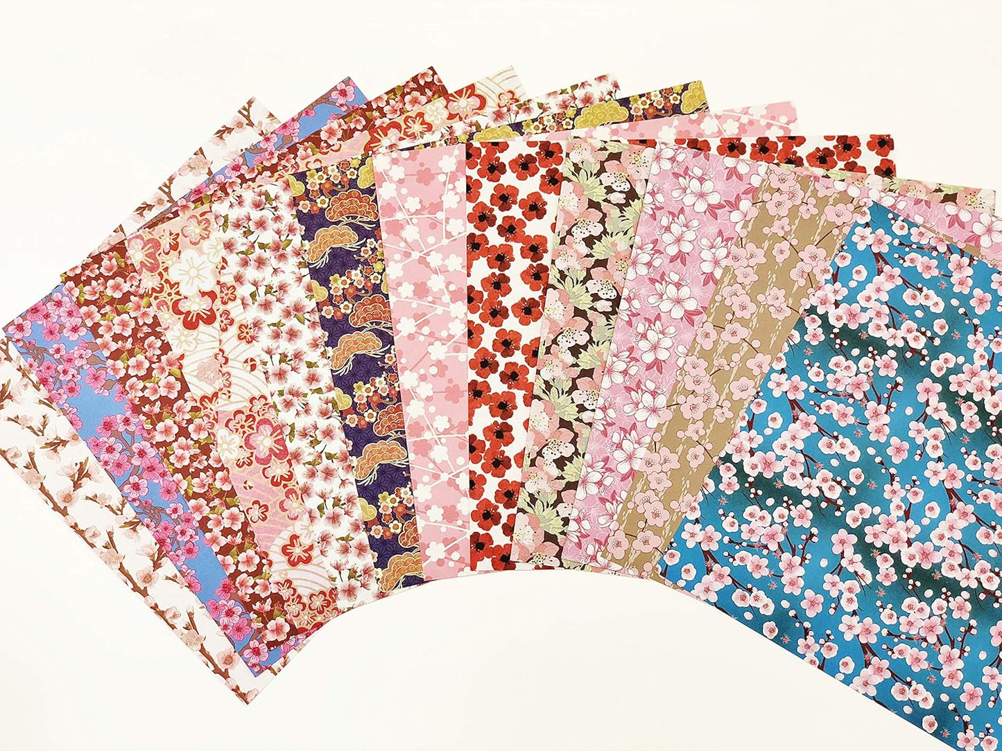 Origami Paper: Cherry Blossoms 200 Sheets, 6in (15 CM), Double Sided with 12 Different Designs by Tuttle Studio