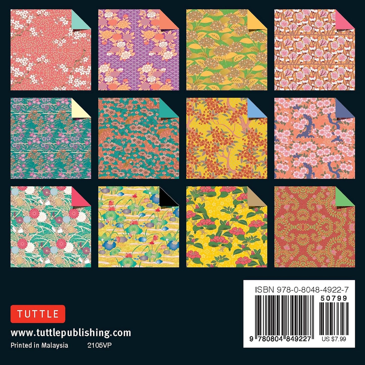 Origami Paper: Japanese Washi Patterns-300 Sheets, 4in (10 CM), Double-Sided with 12 Different Designs by Tuttle Studio