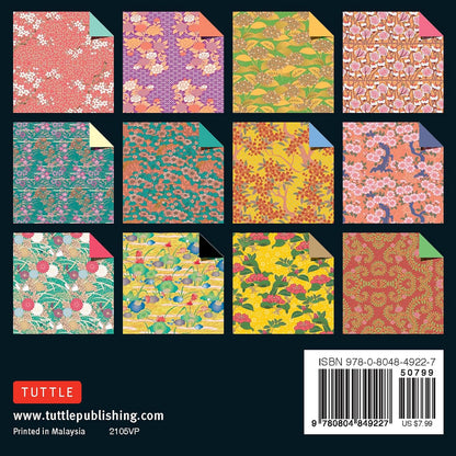 Origami Paper: Japanese Washi Patterns-300 Sheets, 4in (10 CM), Double-Sided with 12 Different Designs by Tuttle Studio