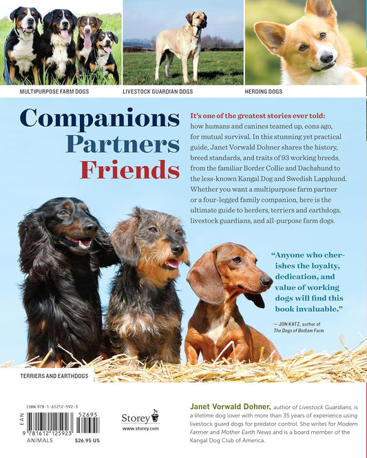 Farm Dogs: A Comprehensive Breed Guide to 93 Guardians, Herders, Terriers, and Other Canine Working Partners by Janet Vorwald Dohner