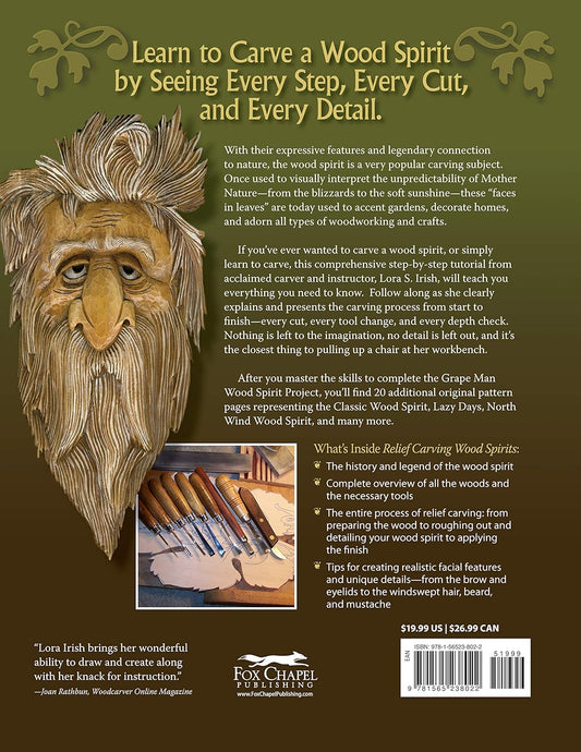 Relief Carving Wood Spirits, Revised Edition: A Step-By-Step Guide for Releasing Faces in Wood (Revised)