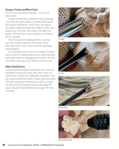 Learn to Carve Gnomes, Trolls, and Mythical Creatures: 15 Simple Step-By-Step Projects: 15 Simple Step-By-Step Projects