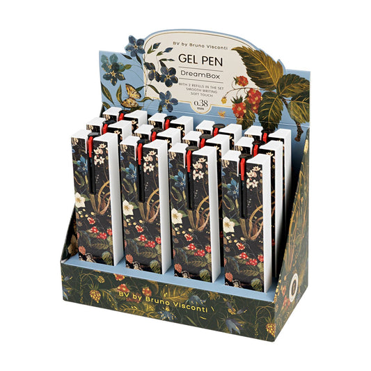 Bruno Visconti DreamBox Gel Click Pen in a Gift Box - Forest Flowers