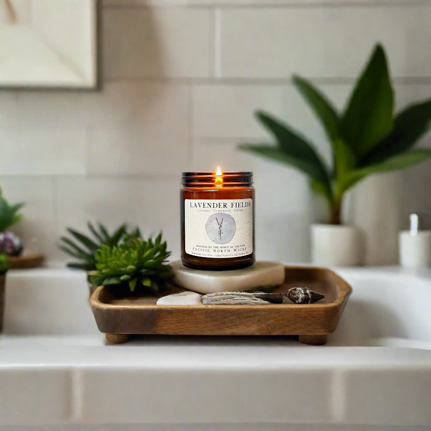 Lavender Fields Candle | Relaxing Spa Inspired | Soy Wax