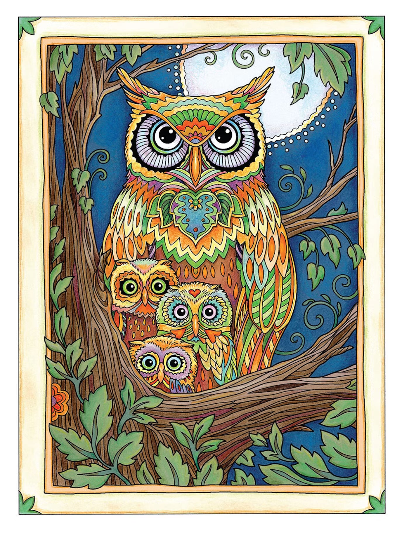 Creative Haven Wondrous Wildlife Coloring Book