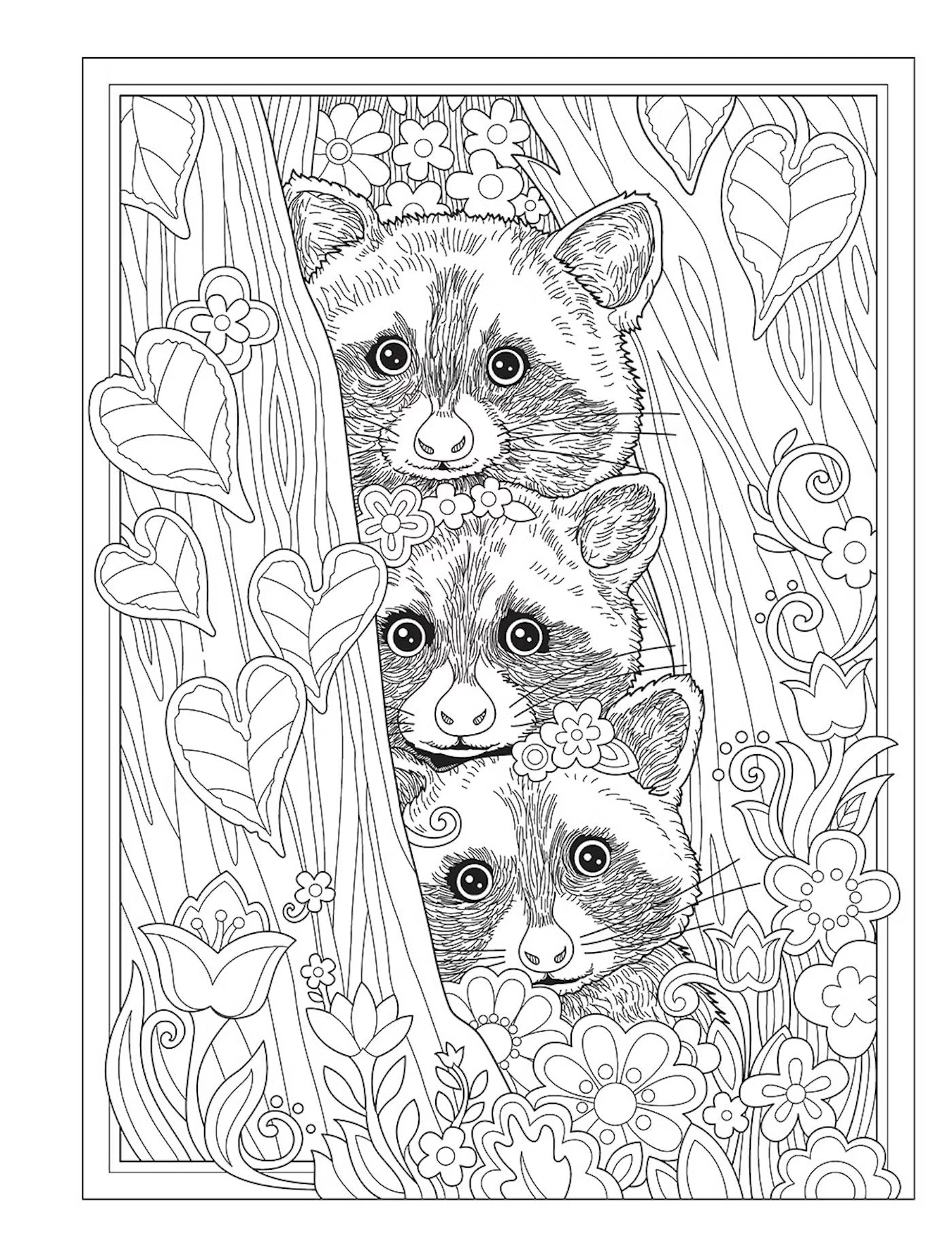 Creative Haven Wondrous Wildlife Coloring Book