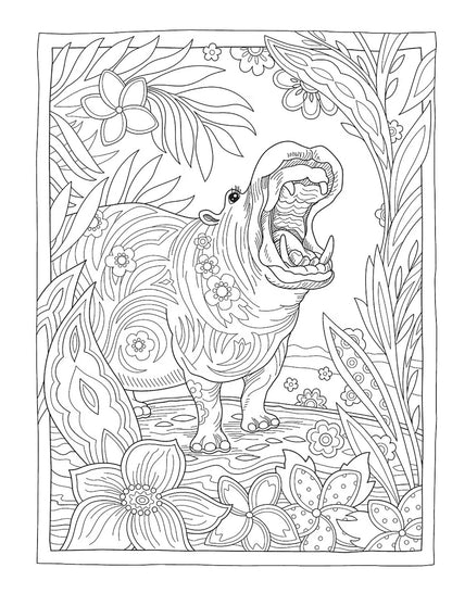 Creative Haven Wondrous Wildlife Coloring Book