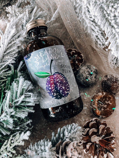 Sugar Plum Simple Syrup (8oz) by Meadowland Syrup-SALE!