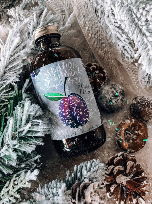 Sugar Plum Simple Syrup (8oz) by Meadowland Syrup-SALE!