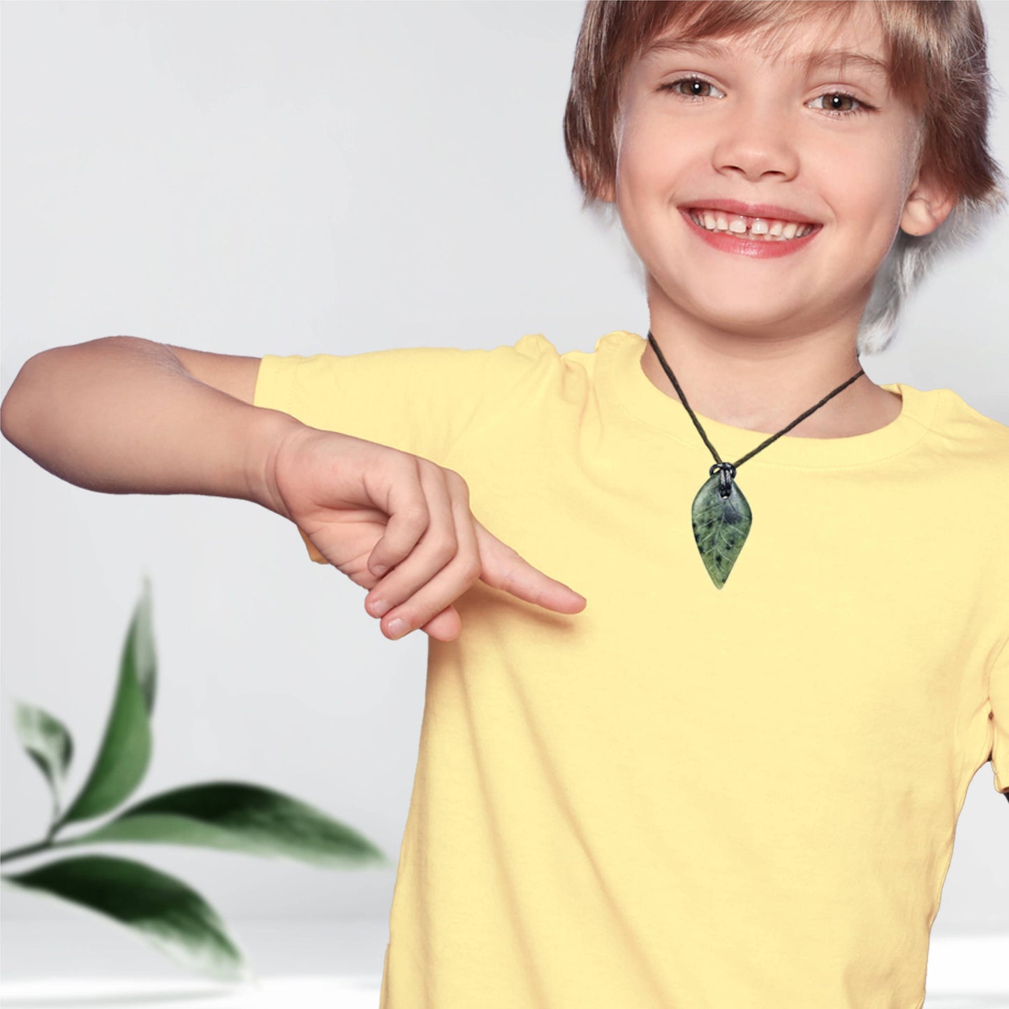 Leaf Pendant Soapstone Jewelry Carving Kit
