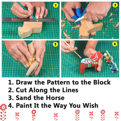 Dala Horse Carving Kit - Complete Starter Whittling