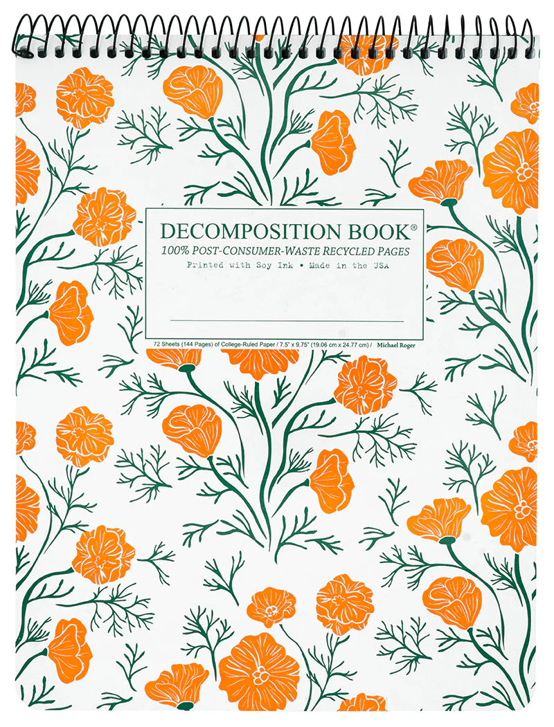 Decomposition Notebook-Top Bound Spiral-California Poppies
