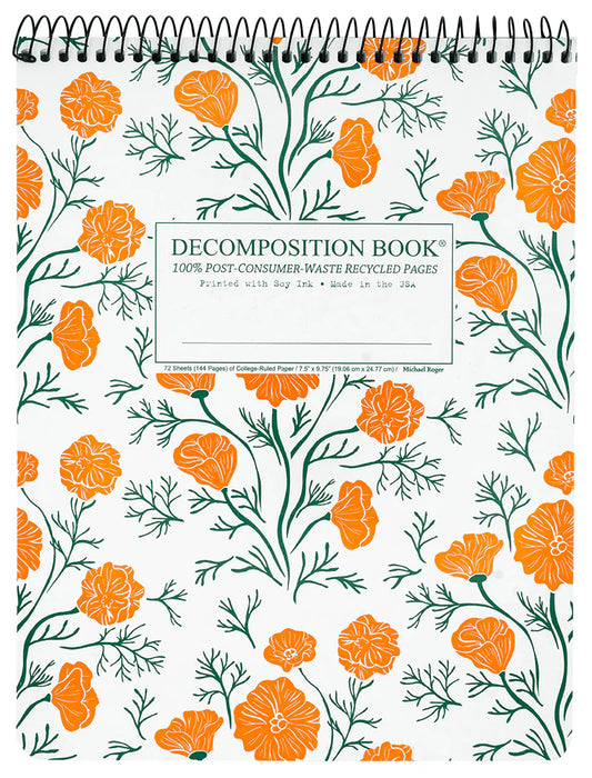 Decomposition Notebook-Top Bound Spiral-California Poppies
