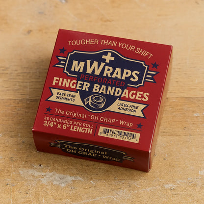 Mwraps ™ Finger Bandages on a Roll – "Oh Crap" Wrap