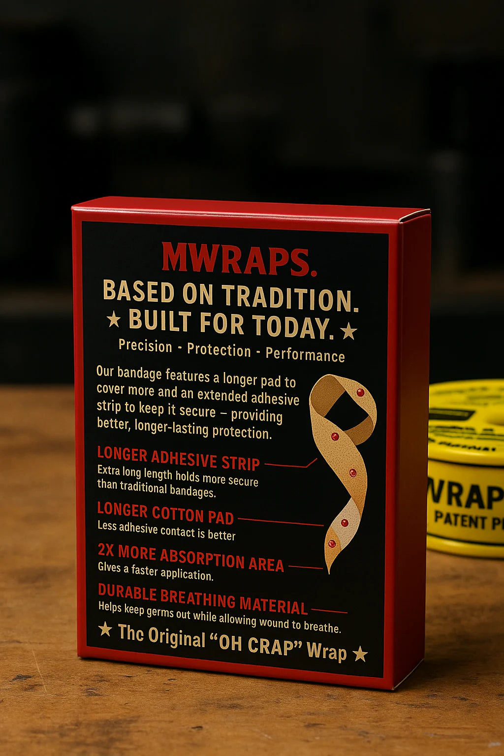 Mwraps ™ Finger Bandages on a Roll – "Oh Crap" Wrap