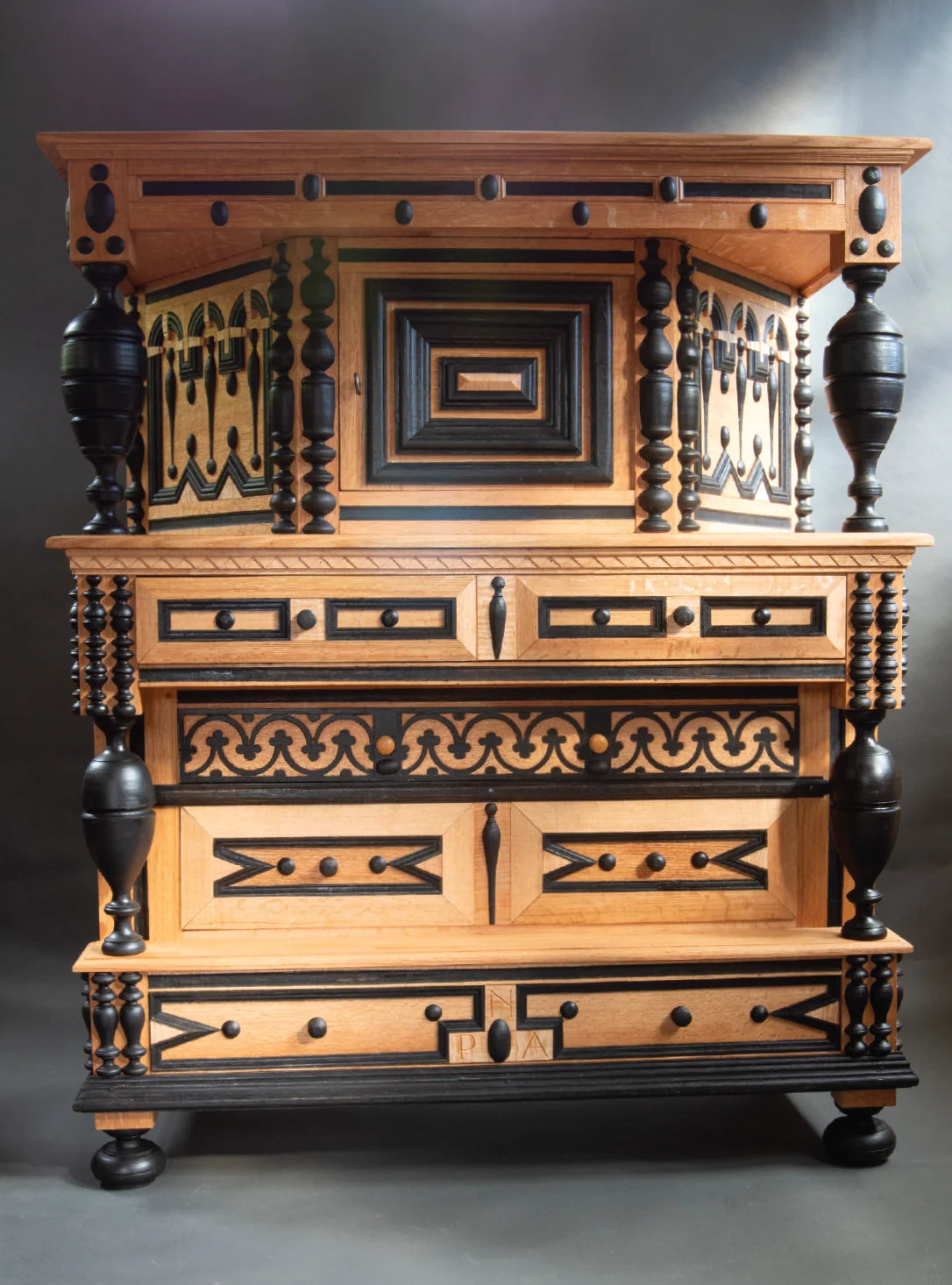 17th-Century Essex County Cupboard by Peter Follansbee