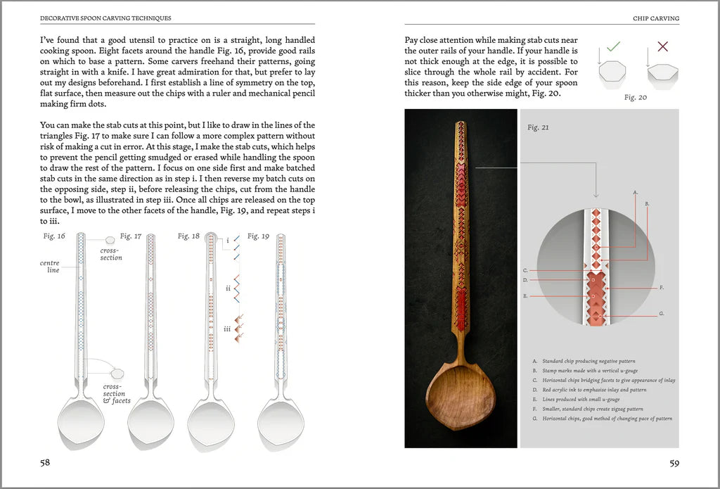 Decorative Spoon Carving Techniques by Emmet Van Driesche