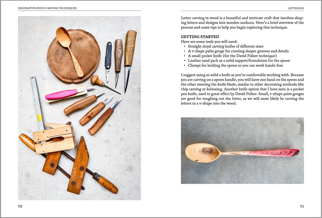 Decorative Spoon Carving Techniques by Emmet Van Driesche