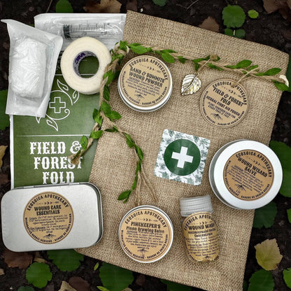Field & Forest Fold Herbal First Aid Kit, Made by Ecozoica Apothecary