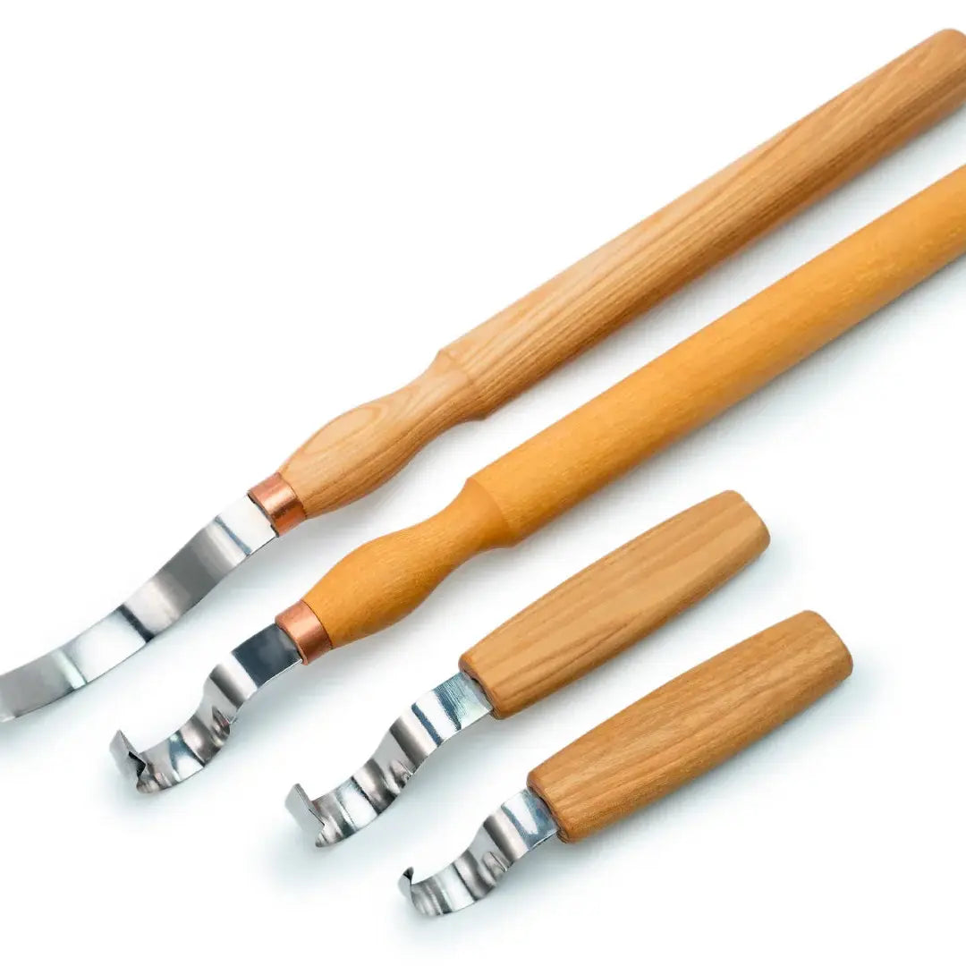Hook Knife Set of 4 For Spoon Carving by BeaverCraft