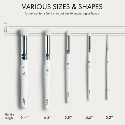 ARTIFY 5 PCS Drybrush Set for Miniature and Model, Expert Series - White
