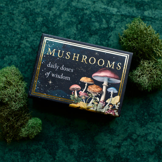 Mushrooms: Daily Doses of Wisdom (36 Gilt-Edged Full-Color Cards)