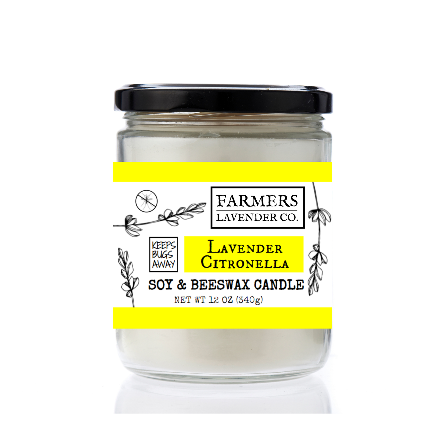 Lavender Citronella Soy/Beeswax Candles