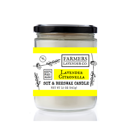 Lavender Citronella Soy/Beeswax Candles