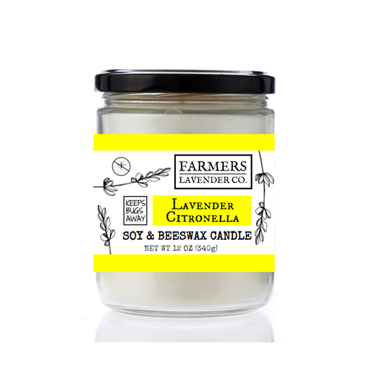 Lavender Citronella Soy/Beeswax Candles