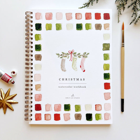 Christmas Watercolor Workbook by Emily Lex
