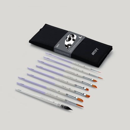 ARTIFY 9 PCS Travel Watercolor Brushes for Beginners & Pros: Lilacs