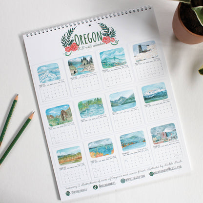 2027 Oregon Calendar by Michele Maule