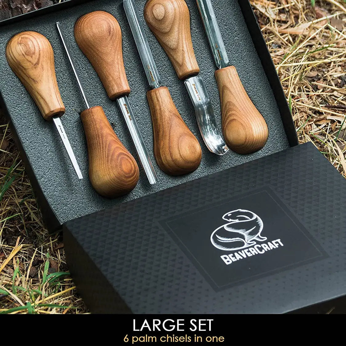 Woodcarving Set with Palm Chisels by BeaverCraft