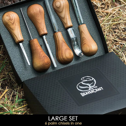 Woodcarving Set with Palm Chisels by BeaverCraft